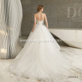 Customized lace women tulle embroidery beading white luxury wedding dress bridal dresses